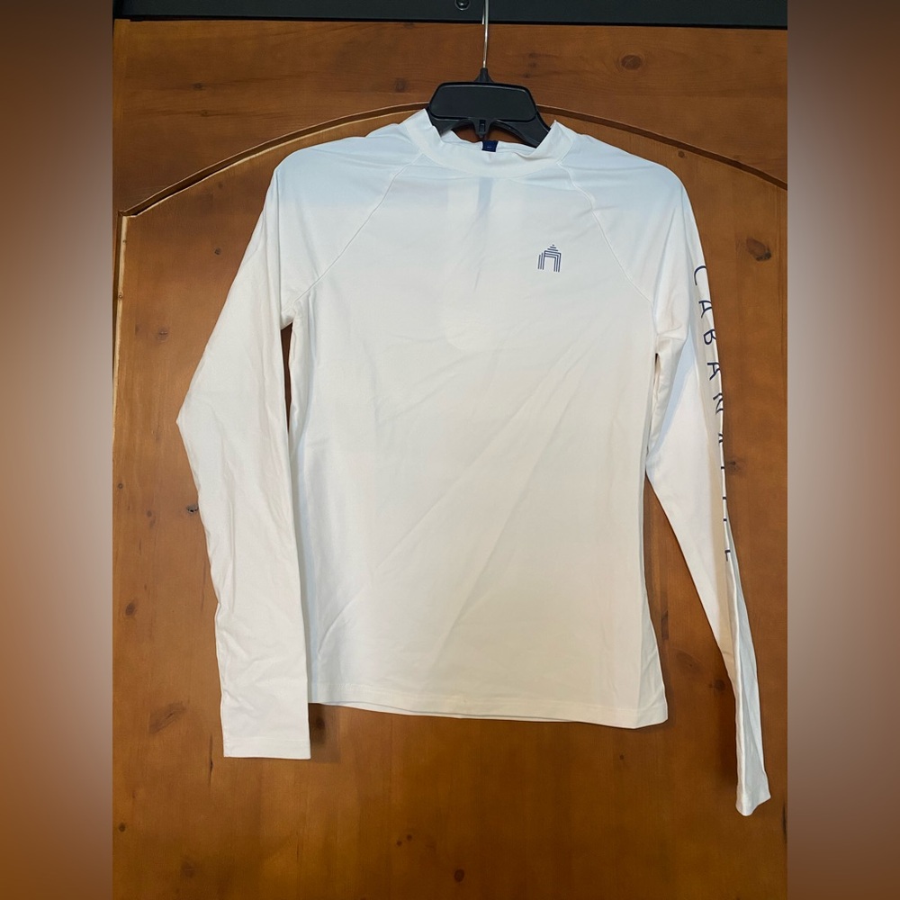 NWT Cabana Life White Rashguard Top Size Small
